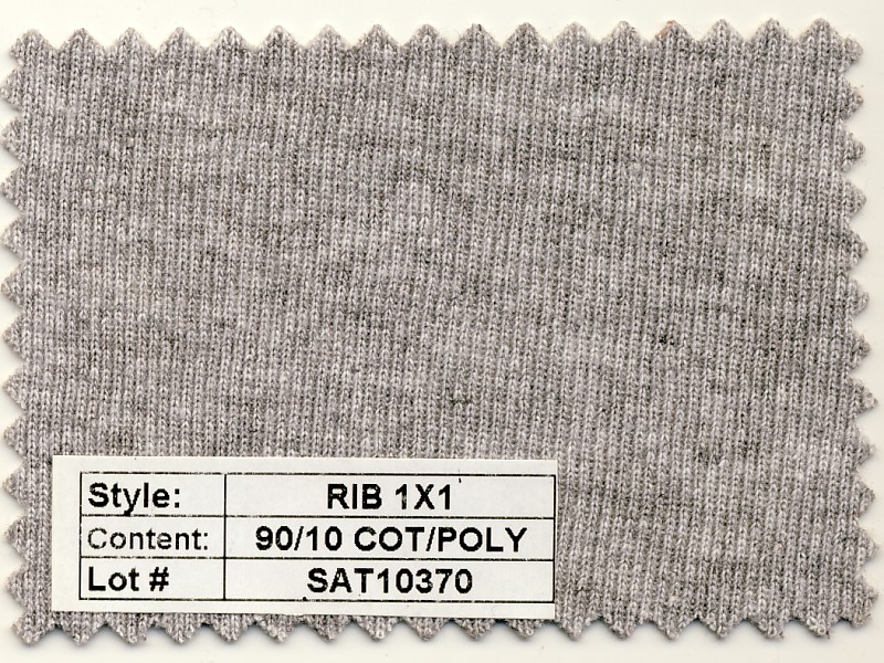 Rib 1x1 90/10 Cotton Poly